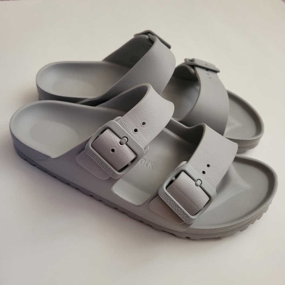 Gray Birkenstock Sandals